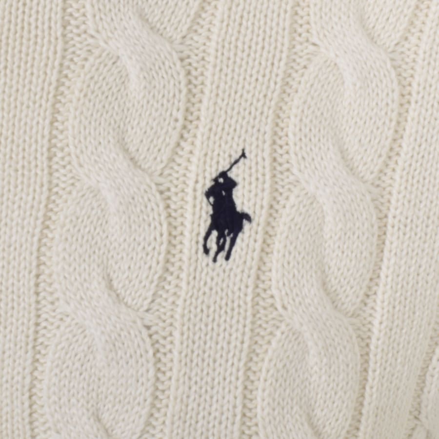Ralph lauren cable knit half zip deals